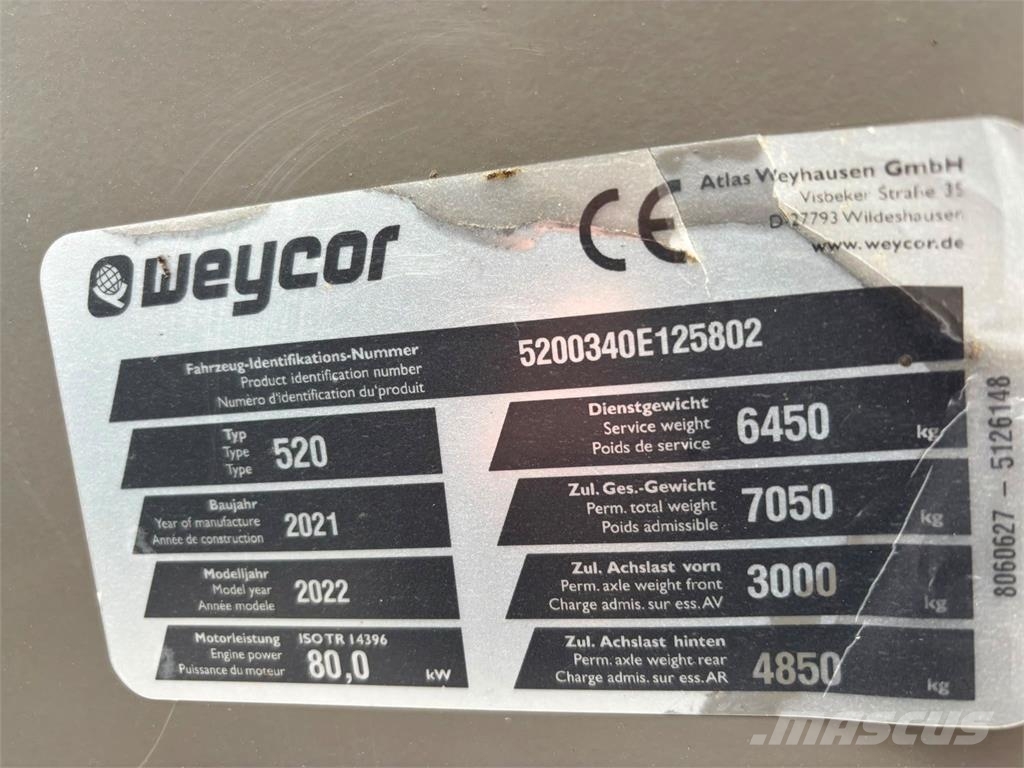 Weycor AR 520 Utovarivači na točkove