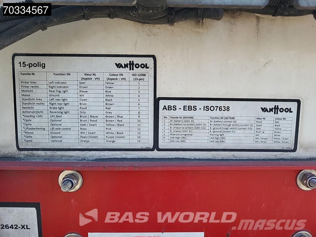 Van Hool APK 03/27 Laadklep BPW Noslēgtās piekabes