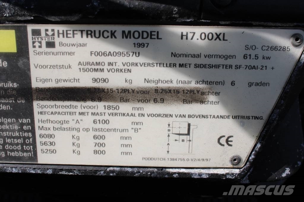 Hyster H 7.00 XL Diiseltõstukid