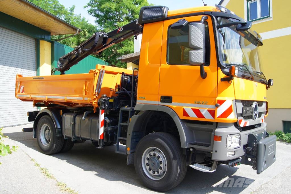 Mercedes-Benz ACTROS 1832 /4x4/TÜV/HIAB 111/MEILLER/Winterdienst Camiones grúa