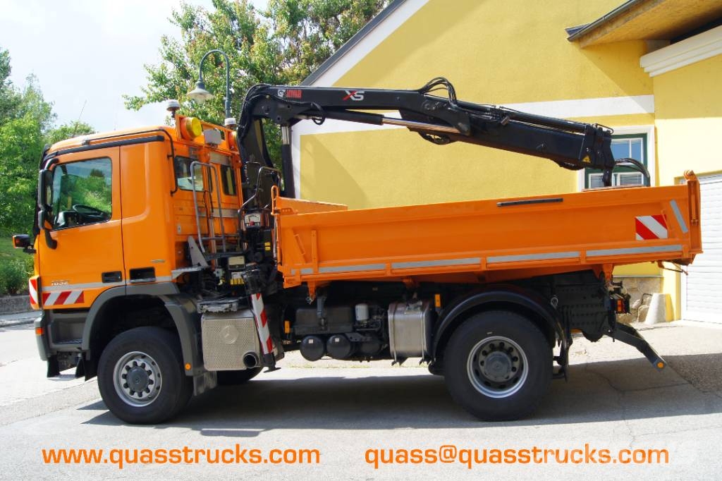 Mercedes-Benz ACTROS 1832 /4x4/TÜV/HIAB 111/MEILLER/Winterdienst Camiones grúa