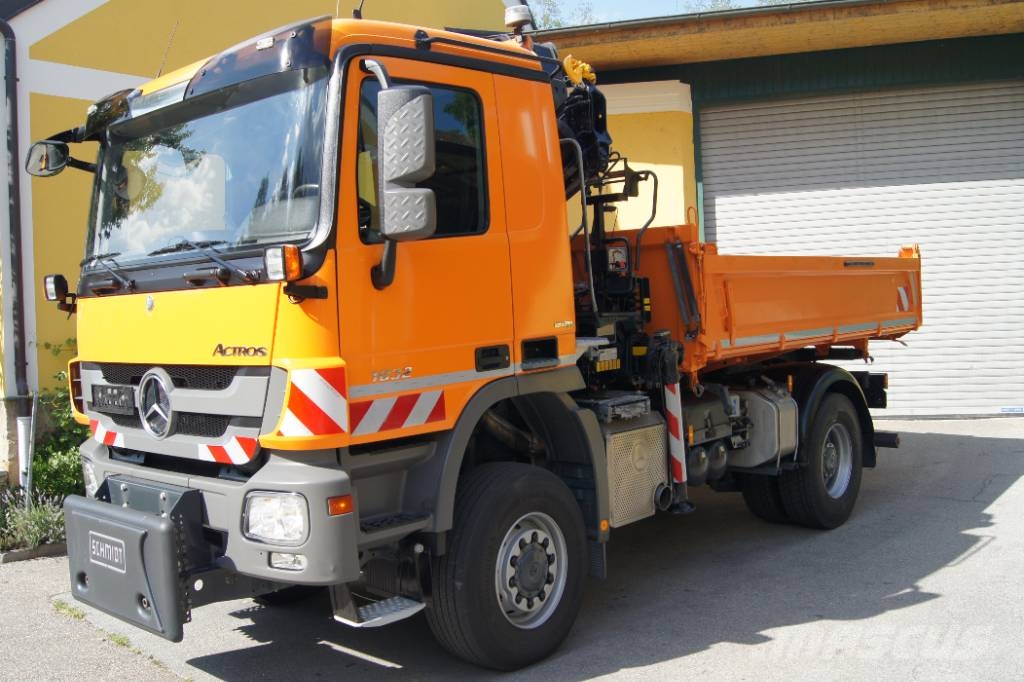 Mercedes-Benz ACTROS 1832 /4x4/TÜV/HIAB 111/MEILLER/Winterdienst Camiones grúa