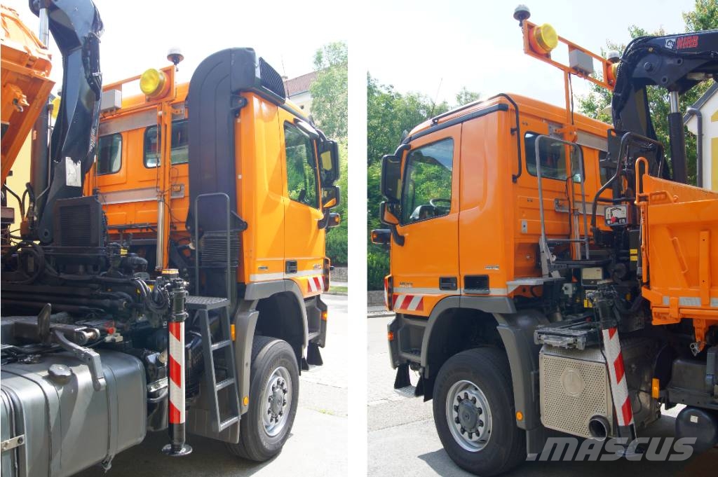 Mercedes-Benz ACTROS 1832 /4x4/TÜV/HIAB 111/MEILLER/Winterdienst Camiones grúa