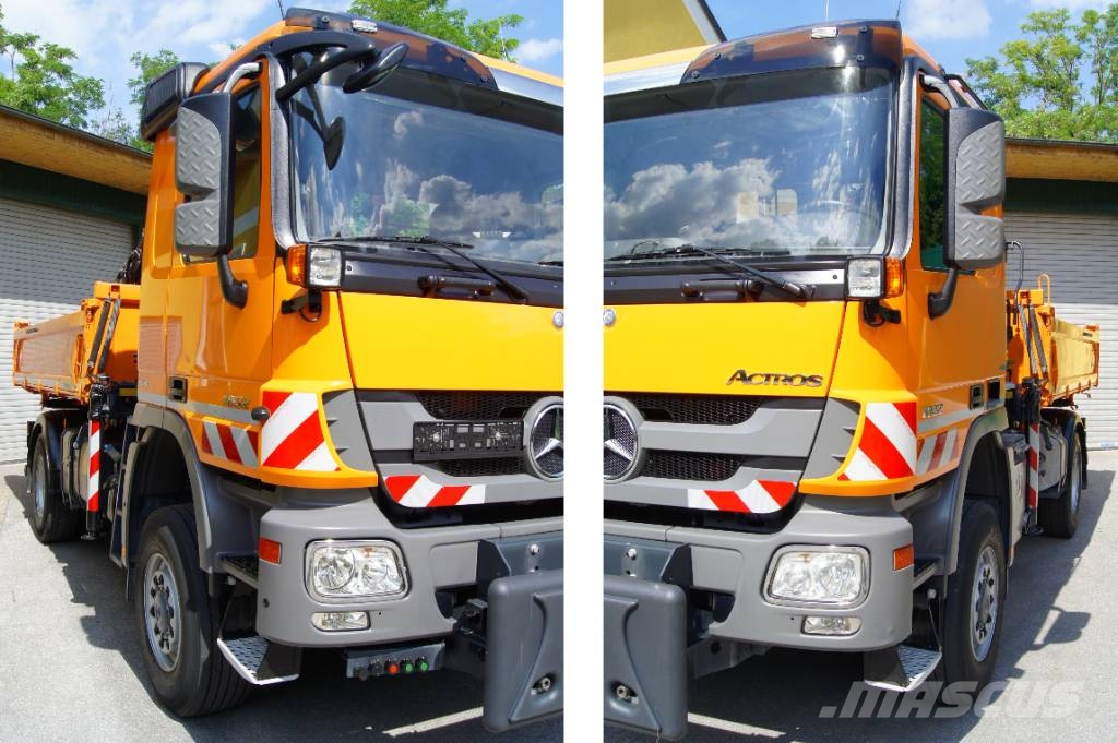 Mercedes-Benz ACTROS 1832 /4x4/TÜV/HIAB 111/MEILLER/Winterdienst Camiones grúa