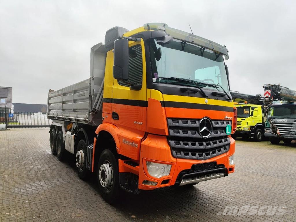 Mercedes-Benz Arocs 3743 8x4 Meiller 3 Seitenkipper Bañeras basculantes usadas