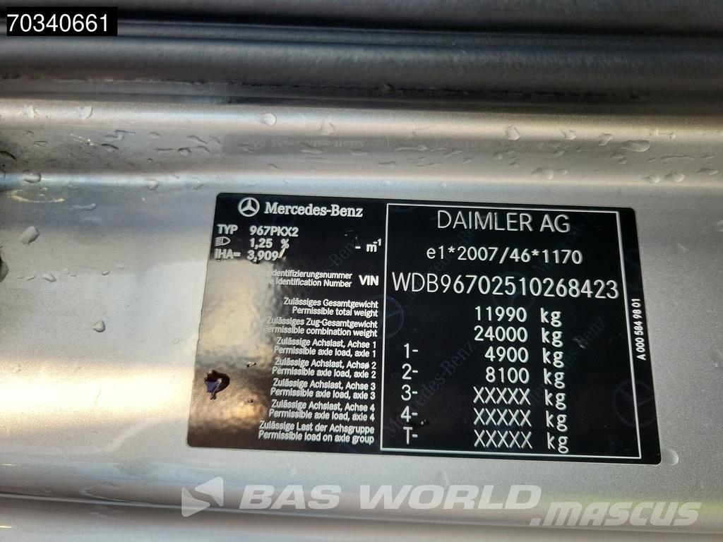 Mercedes-Benz Atego 1224 Atego 4X2 12t NL-Truck APK 2000kg Tailg Camiões de caixa fechada