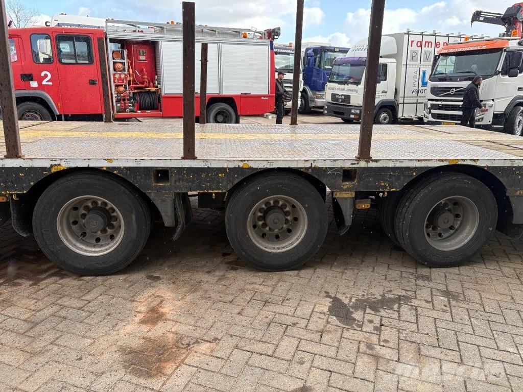 Broshuis PALFINGER 17502 5x + EXTENTABLE 3M + 3x AXLE STEER Low loader-semi-trailers