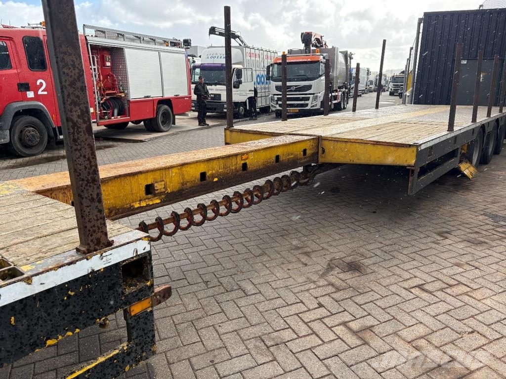 Broshuis PALFINGER 17502 5x + EXTENTABLE 3M + 3x AXLE STEER Low loader-semi-trailers