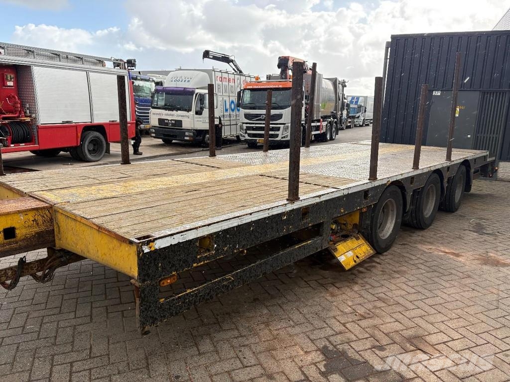 Broshuis PALFINGER 17502 5x + EXTENTABLE 3M + 3x AXLE STEER Low loader-semi-trailers