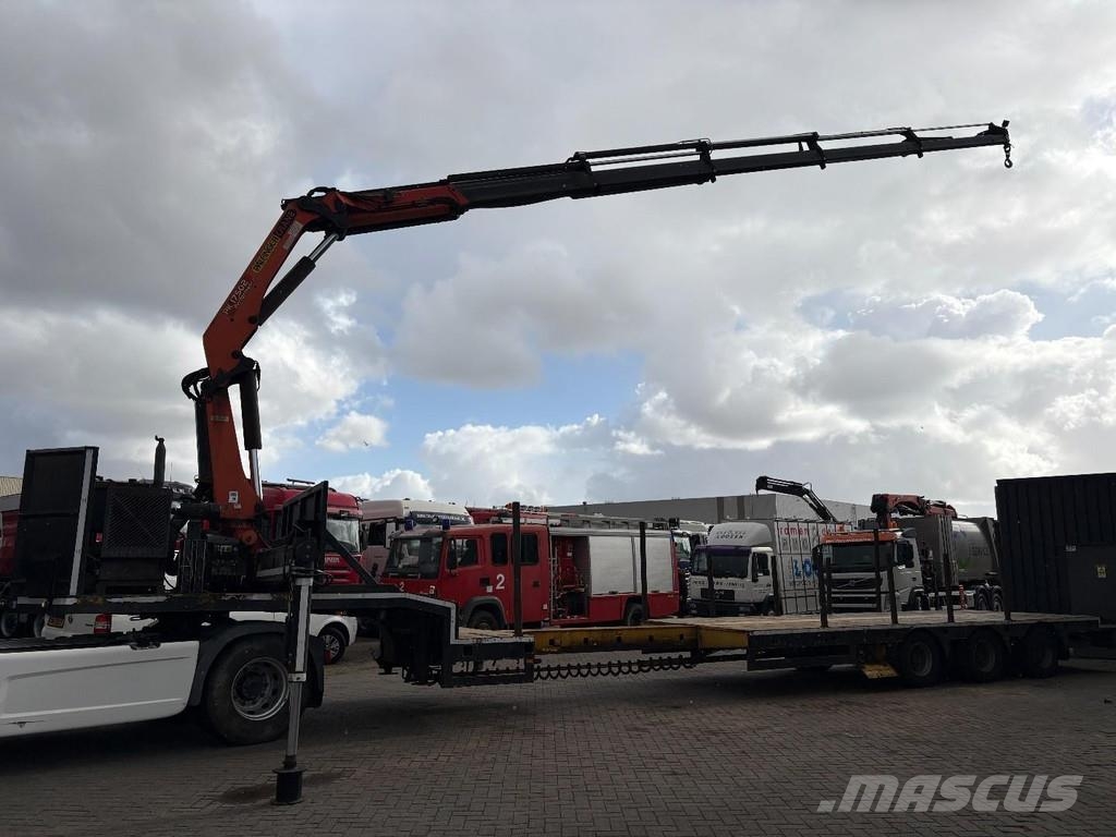 Broshuis PALFINGER 17502 5x + EXTENTABLE 3M + 3x AXLE STEER Low loader-semi-trailers