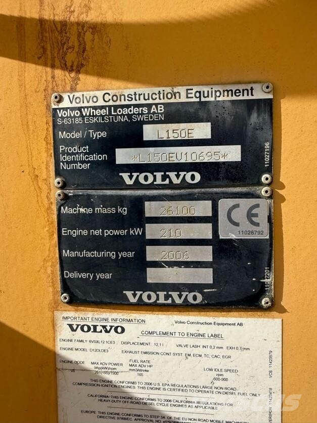 Volvo L150E 轮式装载机
