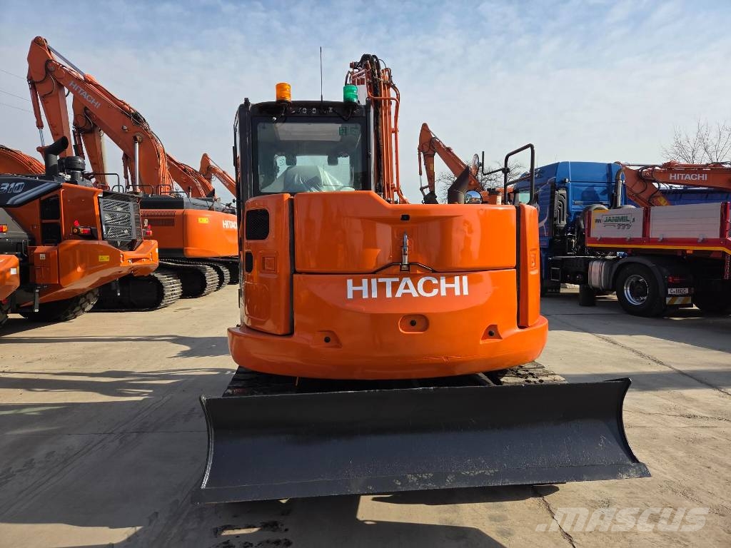 Hitachi ZX 85 USB-6, 2022, 3.355h, Hydr quick coupl+3 buck Midi excavators  7t - 12t
