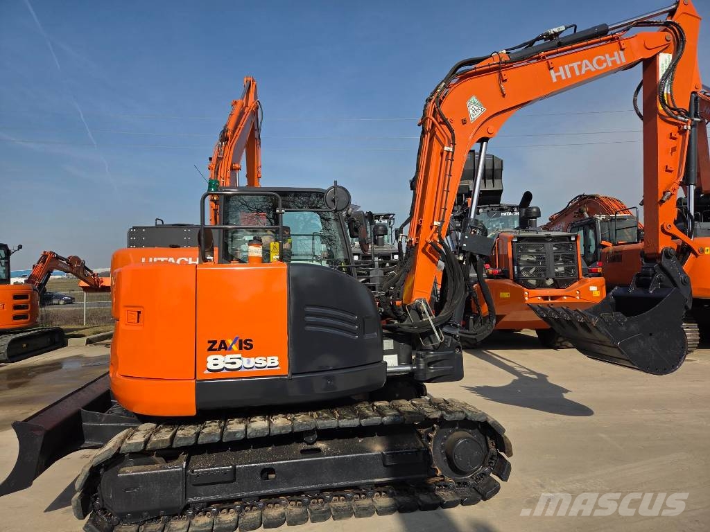 Hitachi ZX 85 USB-6, 2022, 3.355h, Hydr quick coupl+3 buck, 2022