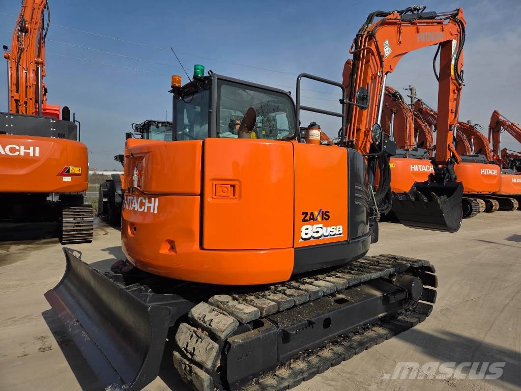 Hitachi ZX 85 USB-6, 2022, 3.355h, Hydr quick coupl+3 buck, 2022