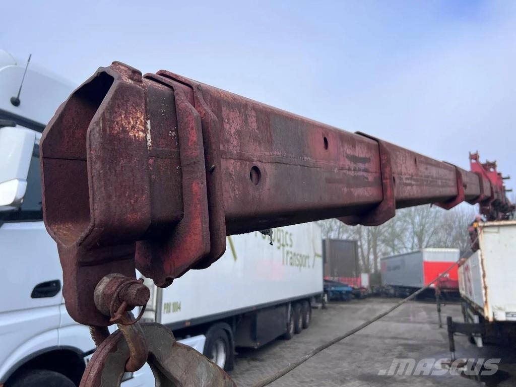 ATM 2 AXLE + HIAB 300-4 Semirremolques de plataformas planas/laterales abatibles