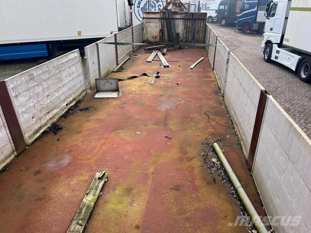 ATM 2 AXLE + HIAB 300-4 Semirremolques de plataformas planas/laterales abatibles