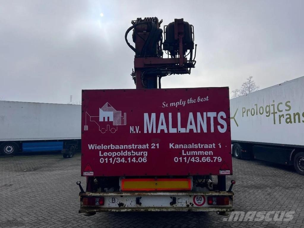 ATM 2 AXLE + HIAB 300-4 Semirremolques de plataformas planas/laterales abatibles