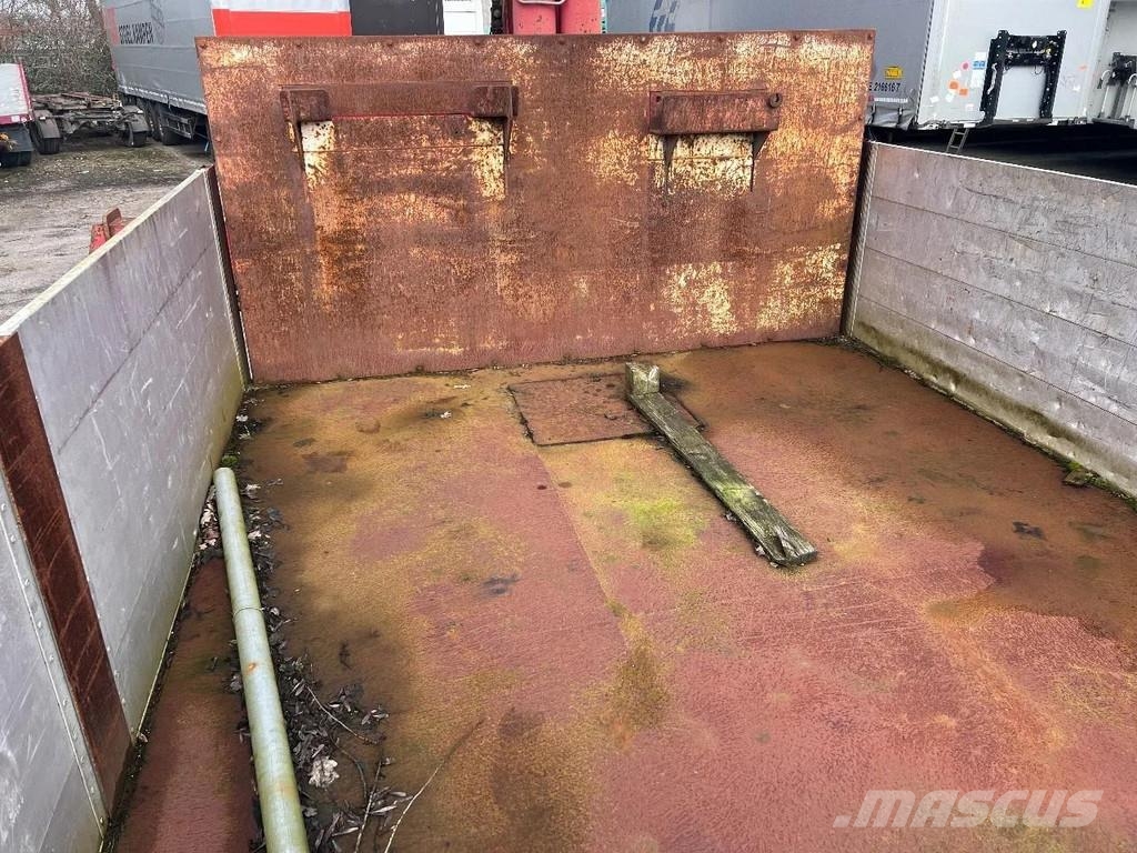 ATM 2 AXLE + HIAB 300-4 Semirremolques de plataformas planas/laterales abatibles