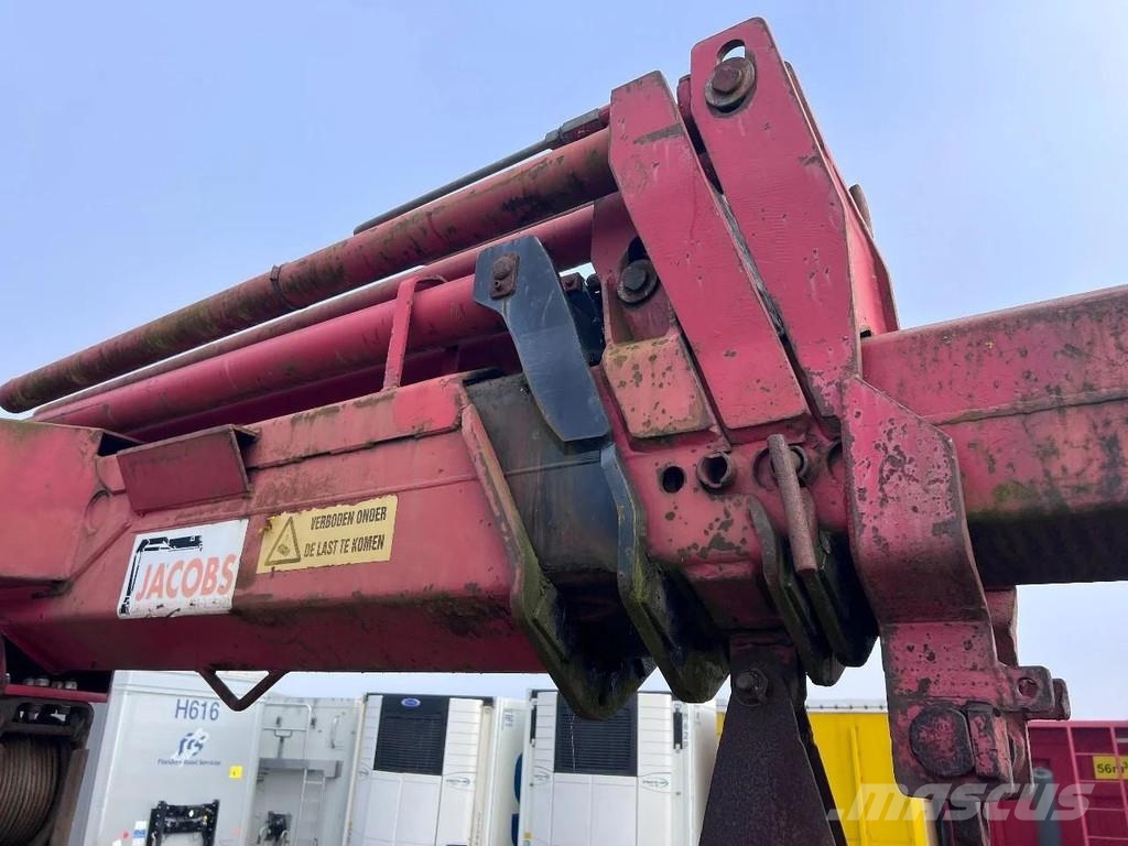 ATM 2 AXLE + HIAB 300-4 Semirremolques de plataformas planas/laterales abatibles