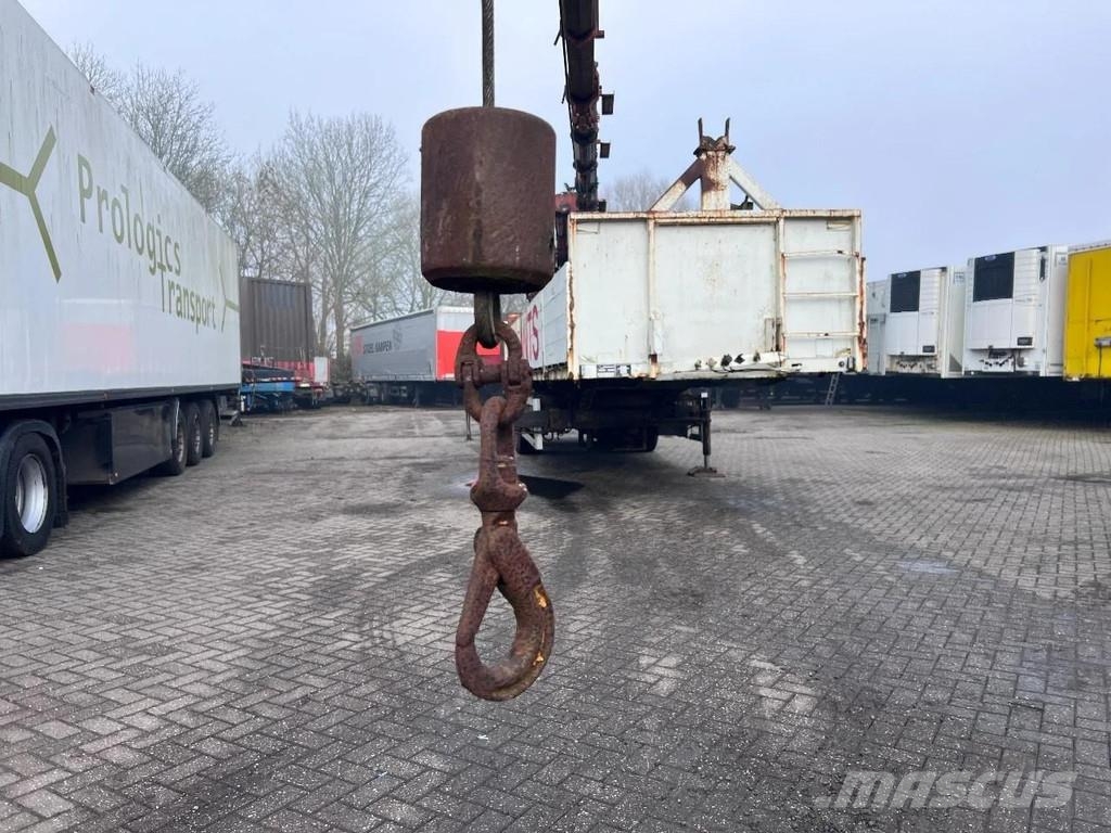 ATM 2 AXLE + HIAB 300-4 Semirremolques de plataformas planas/laterales abatibles