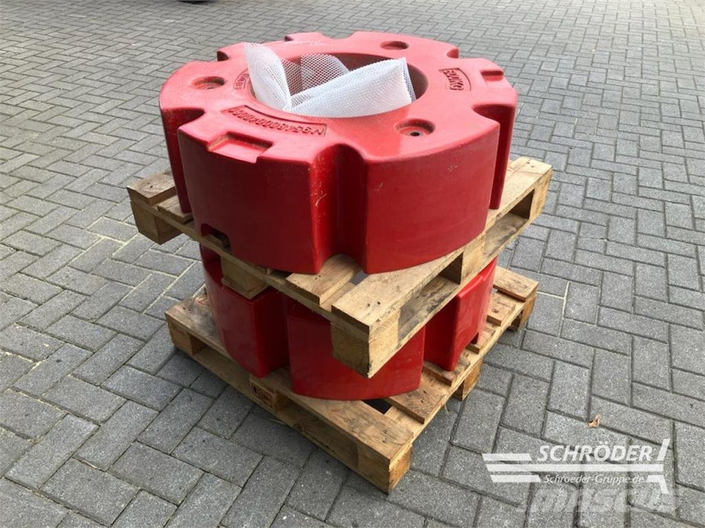 Fendt 2X 600KG RADGEWICHTE BELASTUNGSGEWICHTE Reifen