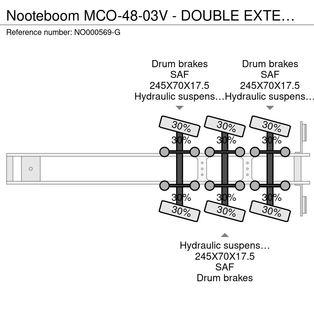 Nooteboom MCO-48-03V - DOUBLE EXTENDABLE, TOTAL 26.53 METER Tieflader-Auflieger