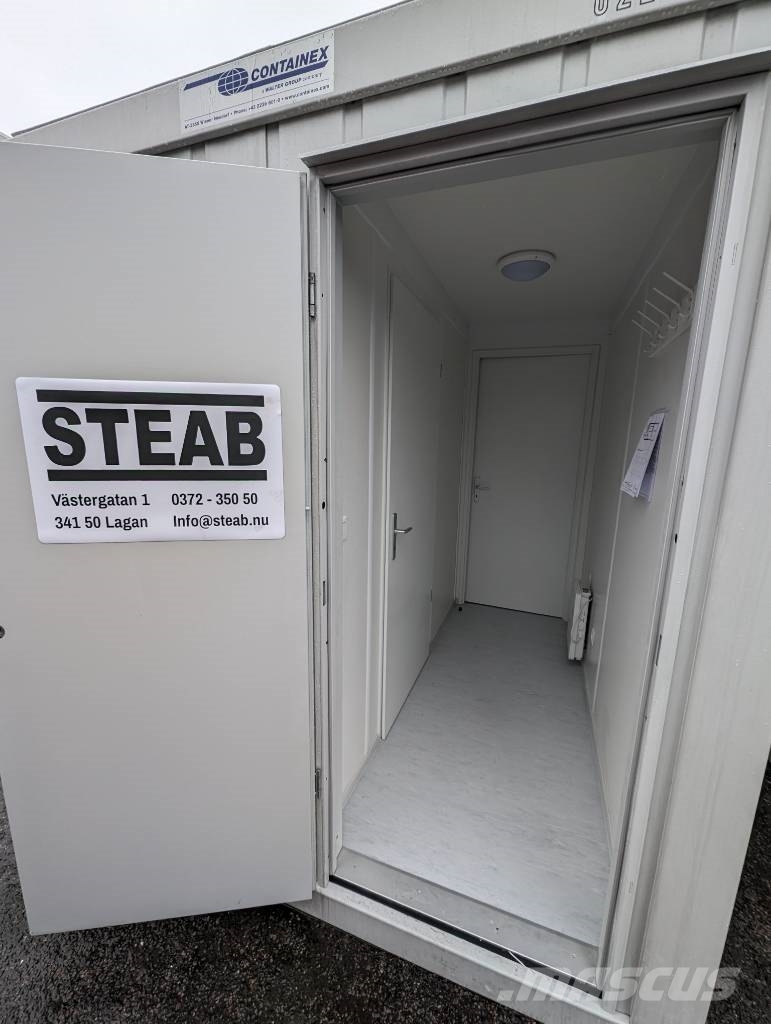 Containex 20 Fot modul med toalett, dusch & kökspentry Anleggsbrakker