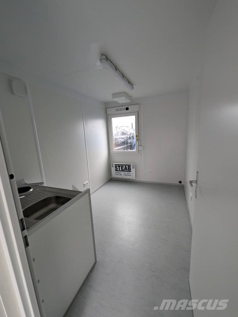 Containex 20 Fot modul med toalett, dusch & kökspentry Anleggsbrakker