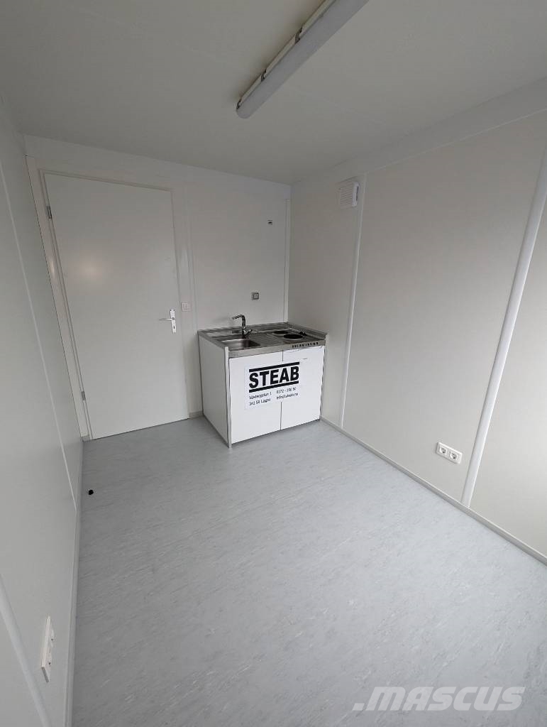 Containex 20 Fot modul med toalett, dusch & kökspentry Anleggsbrakker