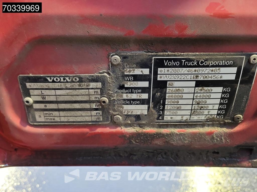 Volvo FM 370 6X2 20 tons containersystem Lift-Axle Autom Abrollkipper