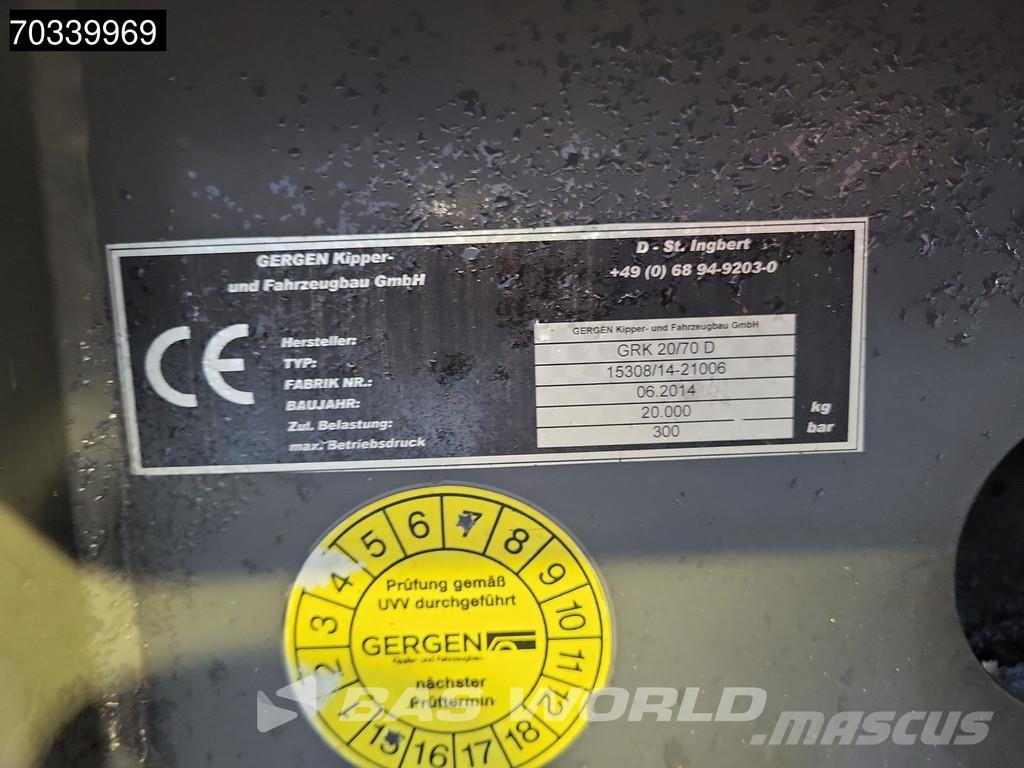 Volvo FM 370 6X2 20 tons containersystem Lift-Axle Autom Abrollkipper