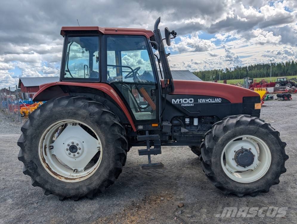 New Holland M100 Fiat Agri, turbo, ajettu 1910h, katso video! الجرارات