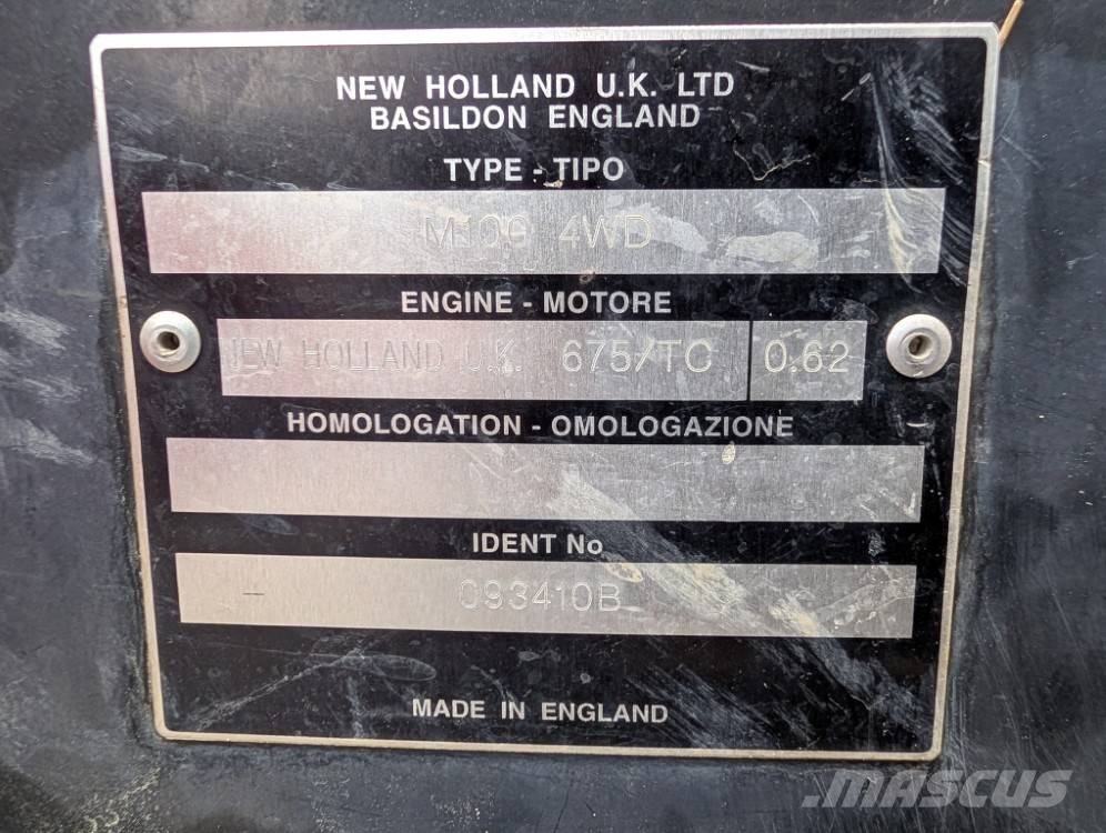 New Holland M100 Fiat Agri, turbo, ajettu 1910h, katso video! الجرارات