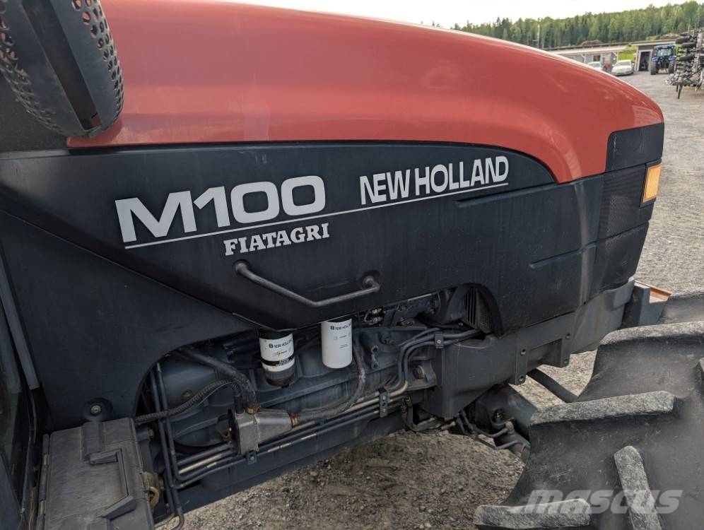 New Holland M100 Fiat Agri, turbo, ajettu 1910h, katso video! الجرارات