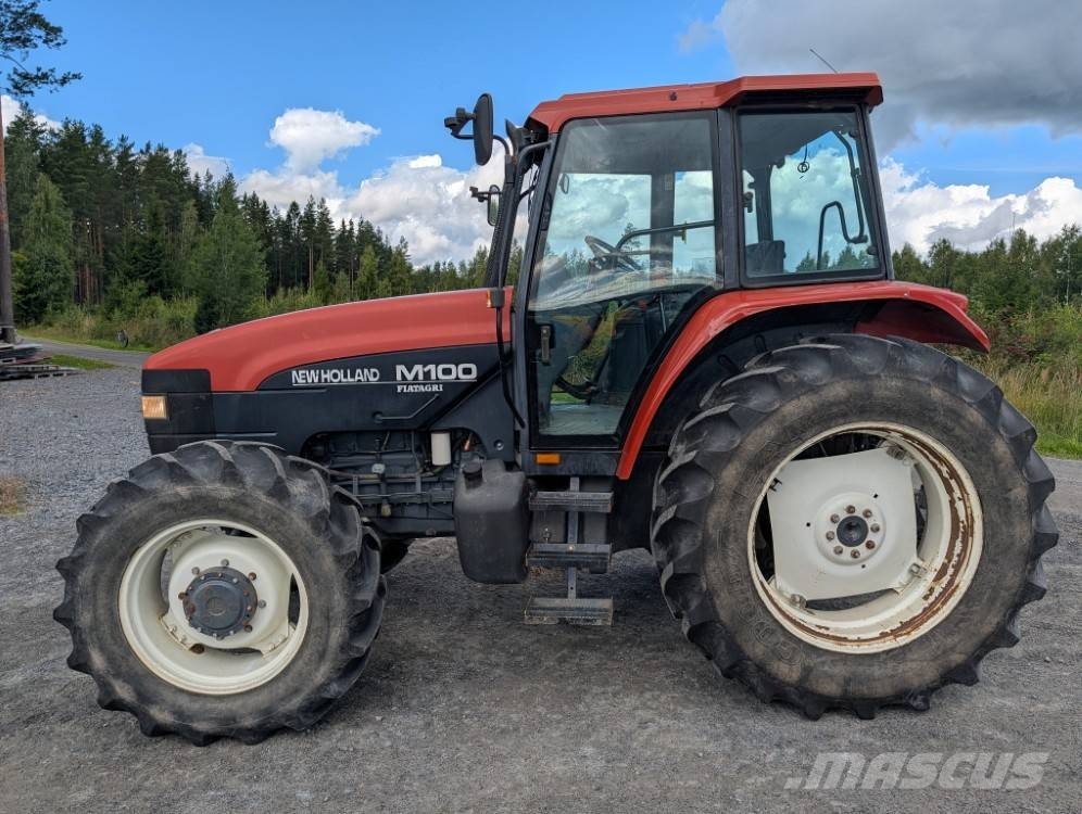 New Holland M100 Fiat Agri, turbo, ajettu 1910h, katso video! الجرارات