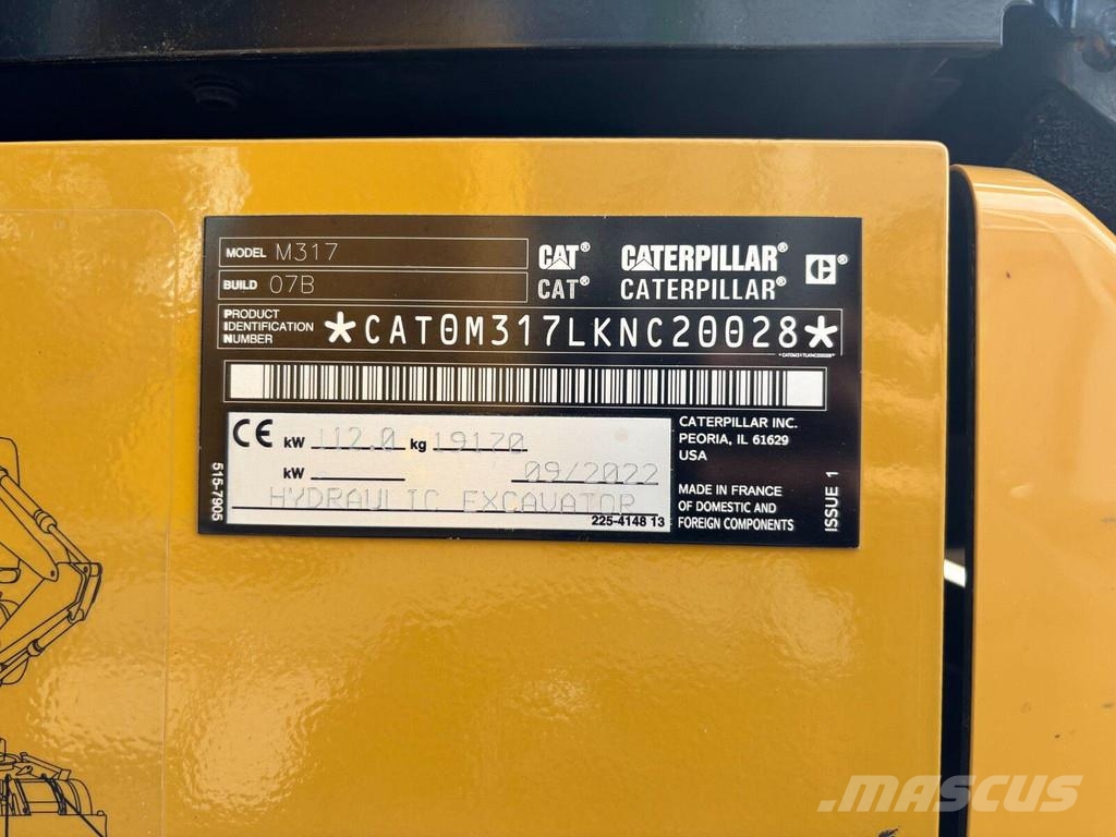 CAT M317 Ratiniai ekskavatoriai