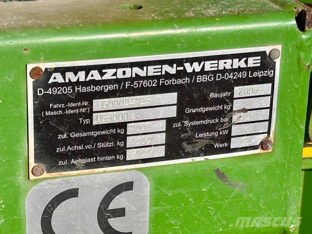 Amazone UG 3000 Hinattavat ruiskut