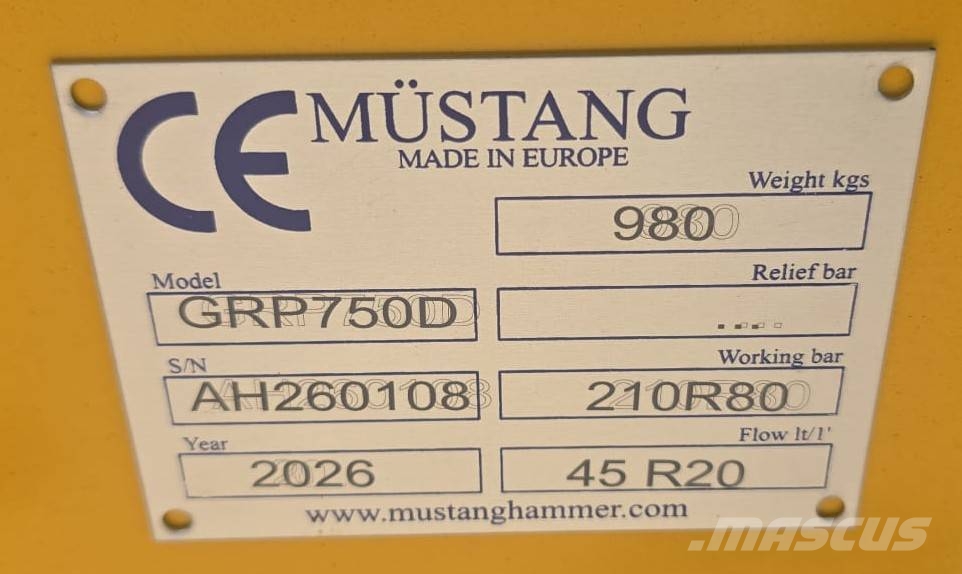 Mustang GRP750D Grijpers