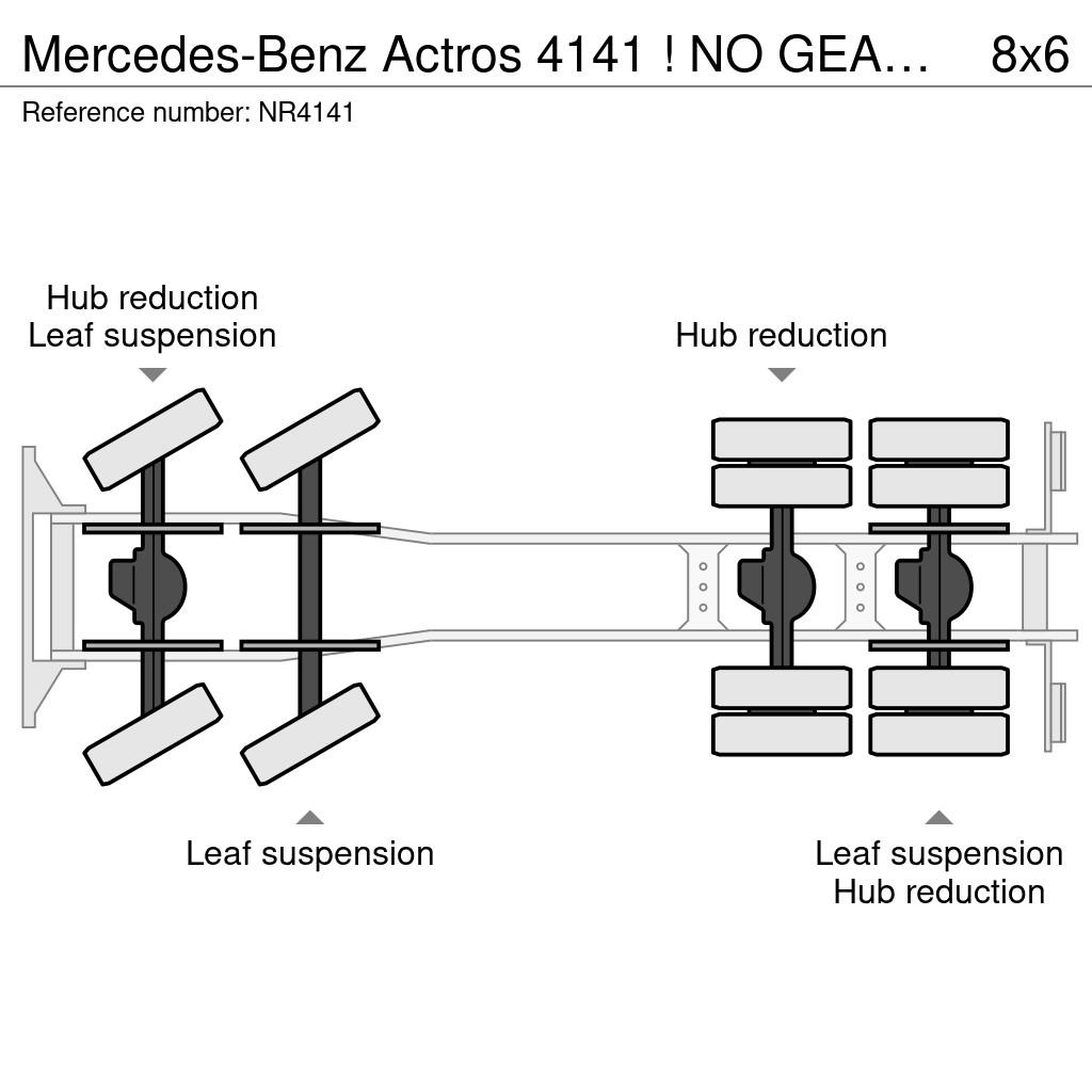 Mercedes-Benz Actros 4141 ! NO GEARBOX ! - Chassis Cabine - 8x6 Kamioni-šasije