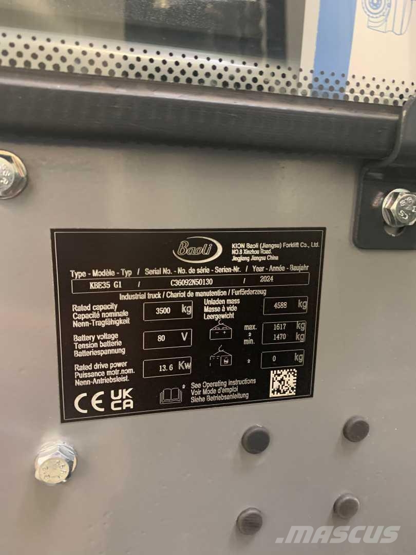 Baoli KBE35 Elektrikli forkliftler