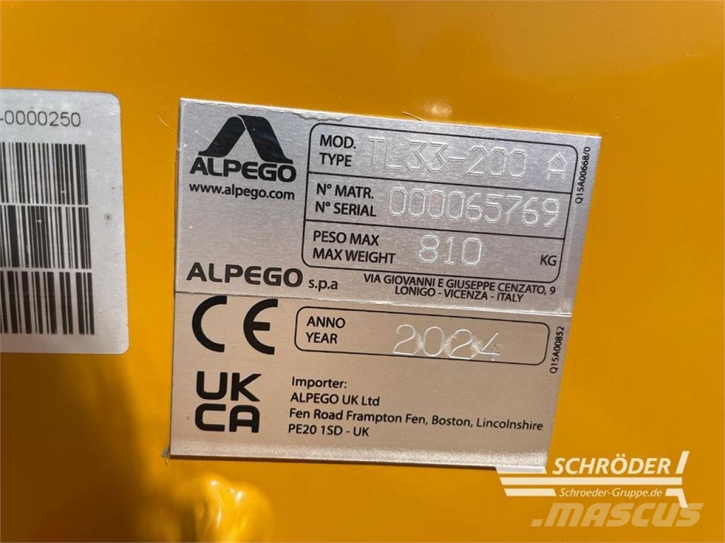 Alpego SEITENMULCHER TRILAT TL 33-200 Segadoras y cortadoras de hojas para pasto
