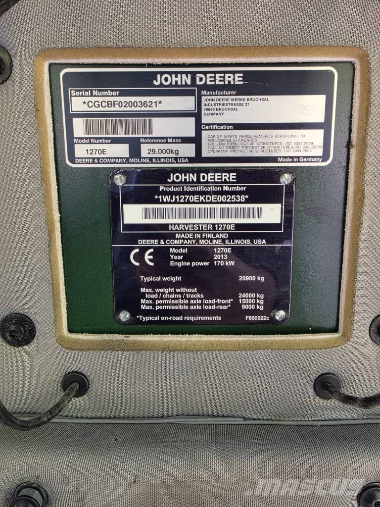 John Deere 1270 E Harvesteri