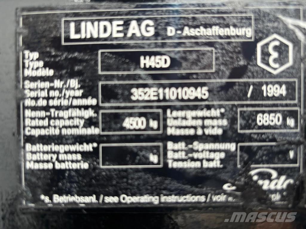 Linde H45 Heftruck Diesel Diesel heftrucks