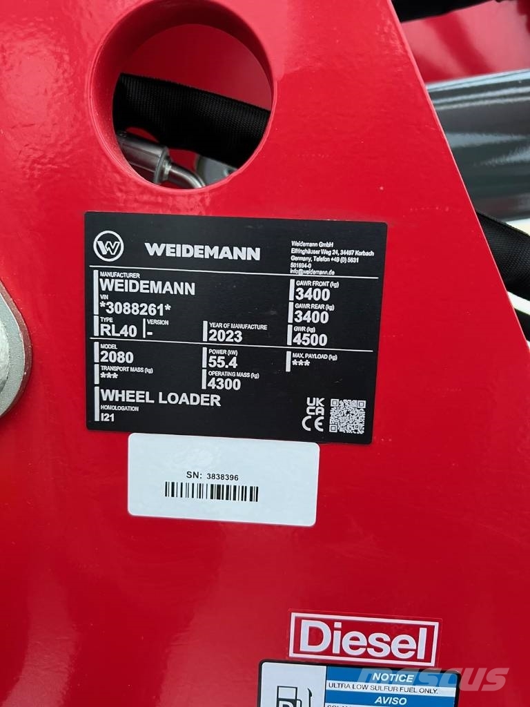 Weidemann 2080 Hjullastere