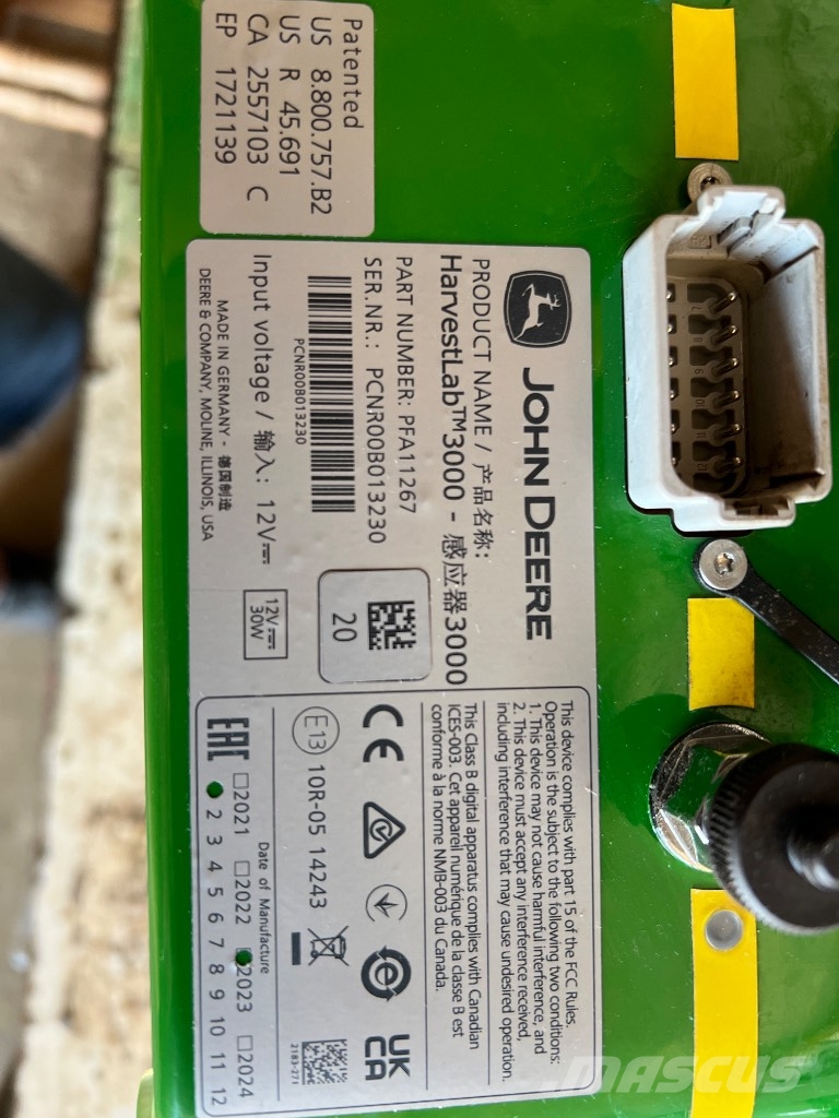 John Deere HarvestLab 3000 Farm machinery