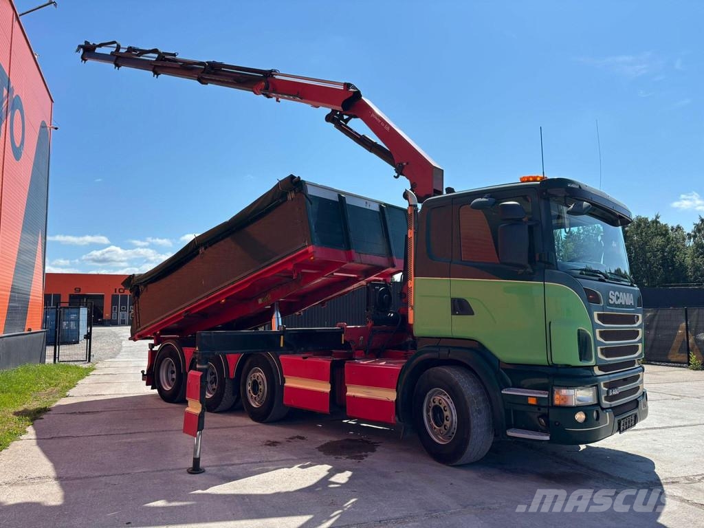 Scania G 480 8x2/4 HMF 2620K YEAR 2018 / BOX L=5414 mm Camiones grúa