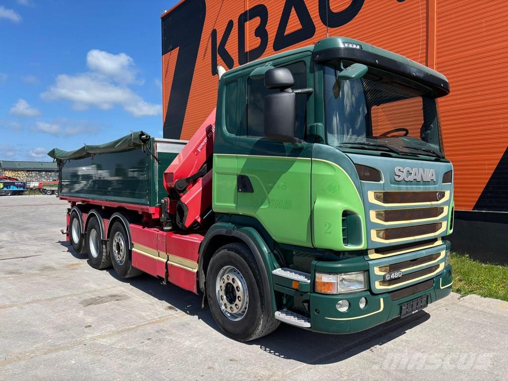 Scania G 480 8x2/4 HMF 2620K YEAR 2018 / BOX L=5414 mm Camiones grúa