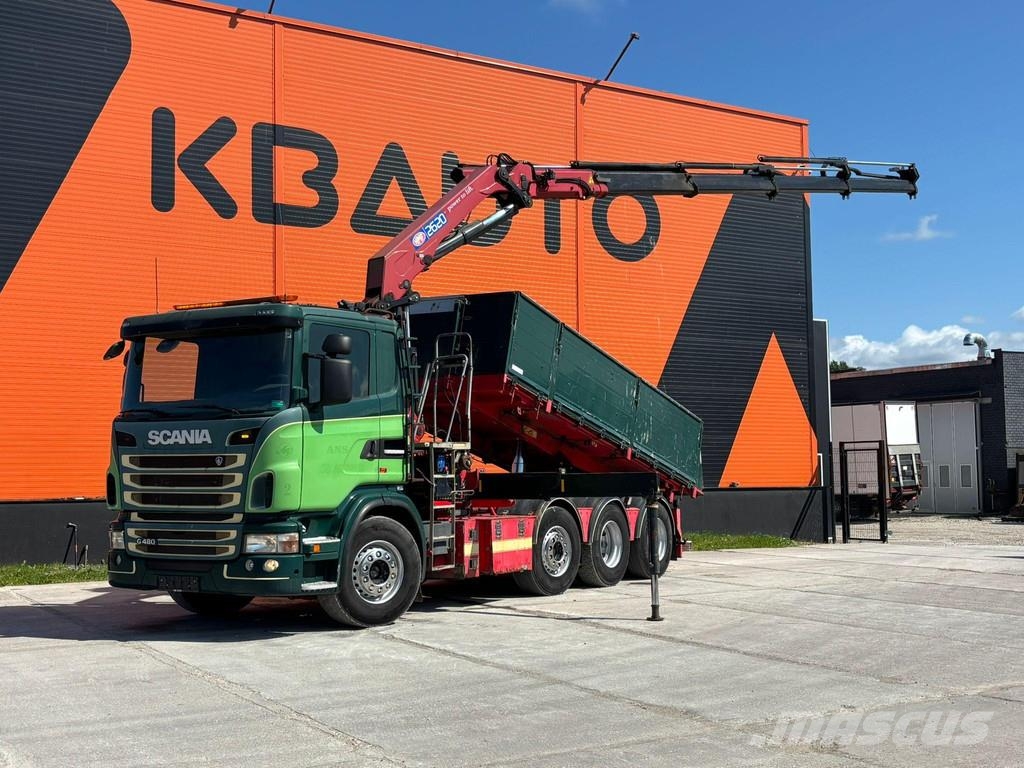 Scania G 480 8x2/4 HMF 2620K YEAR 2018 / BOX L=5414 mm Camiones grúa