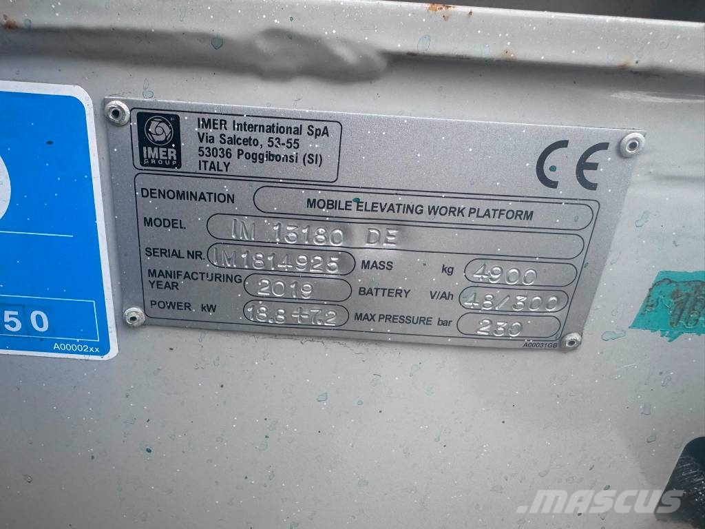 Imer 13180 DE رافعات مقصية الشكل