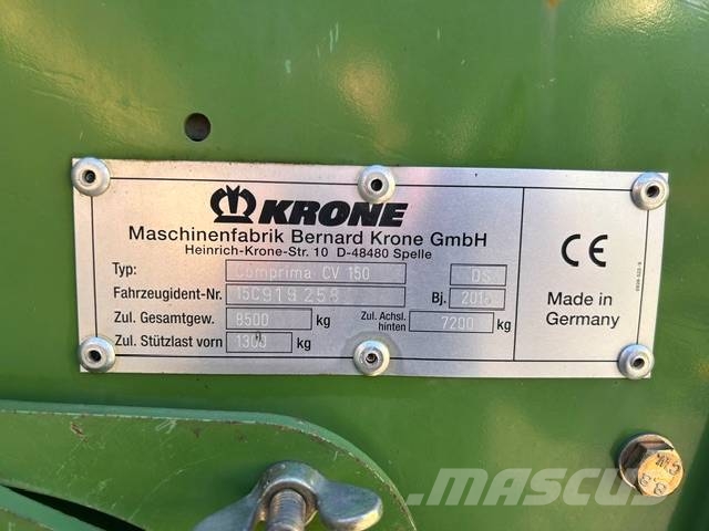 Krone CV150XC Lisy na okrúhle balíky